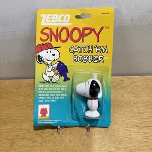 Vintage Peanuts Snoopy Catch' EM Bobber  Zebco NOS Fishing model 497 NEW